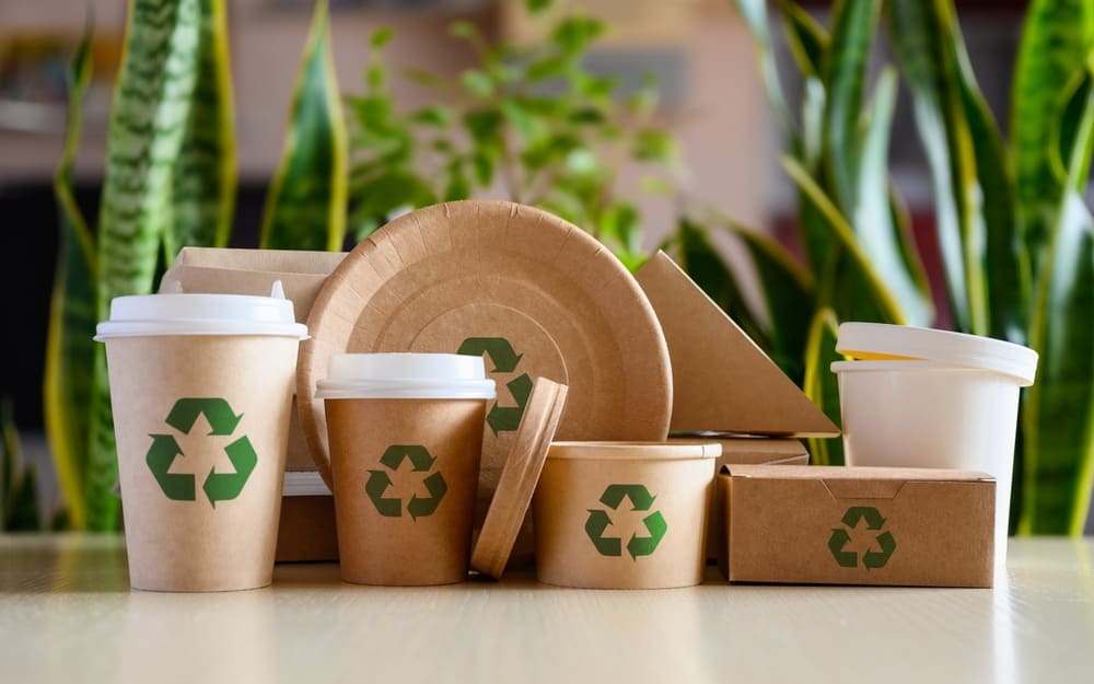 Biodegradable packaging options created with natural and organic materials for a more sustainable and eco friendly household  