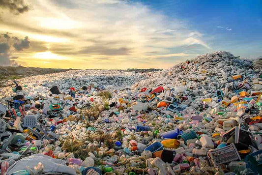 Mountains of plastic waste