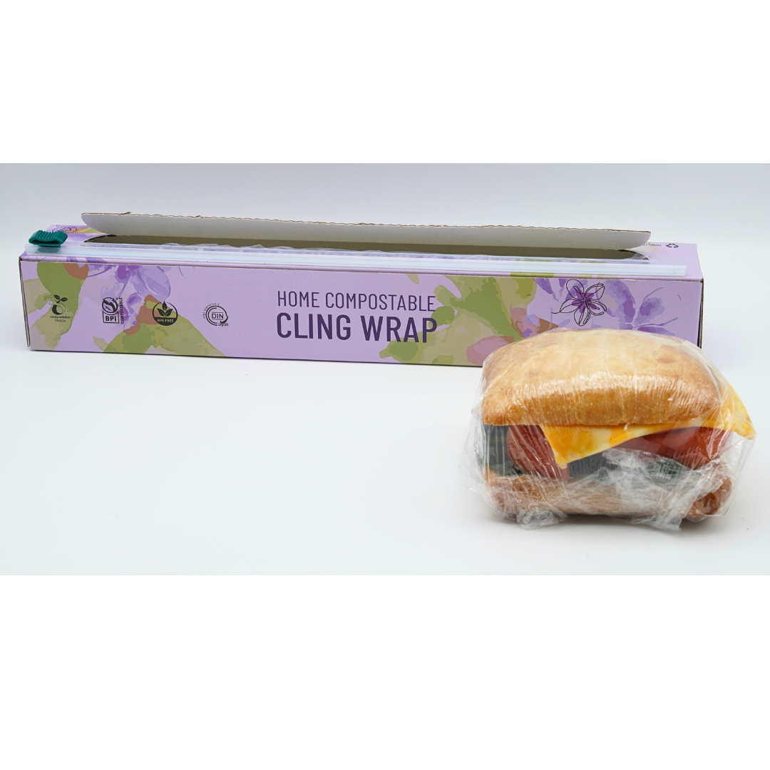 Compostable Cling Wrap (97 SQ. FT. - 32.8 YD x 11.8 IN)