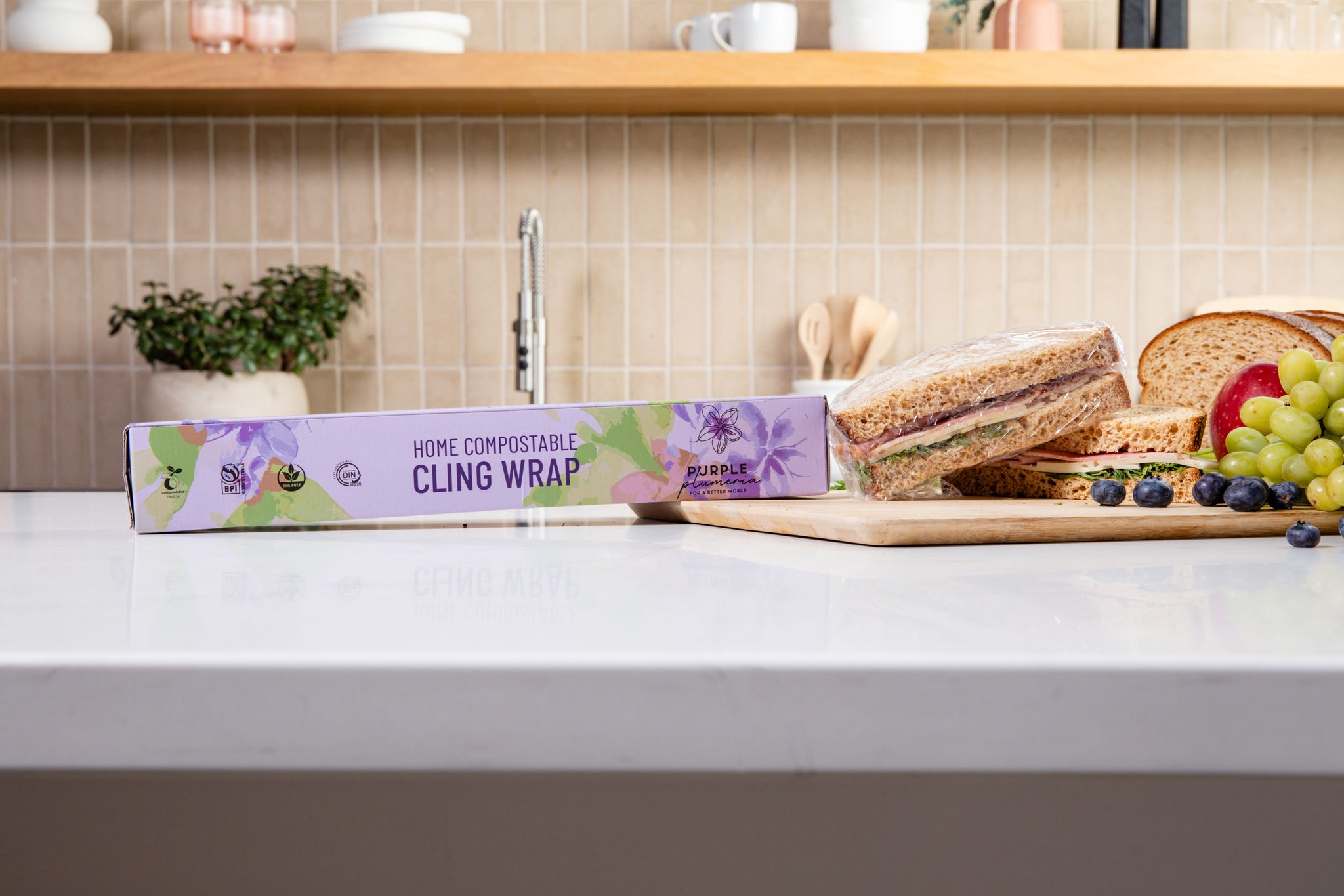 Compostable Cling Wrap | Plant-Based, Free from Microplastics