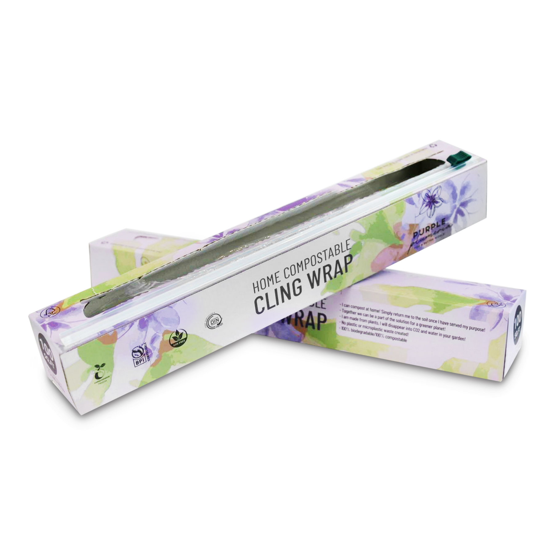 100% Home Compostable Cling Wrap 30m - White Magic