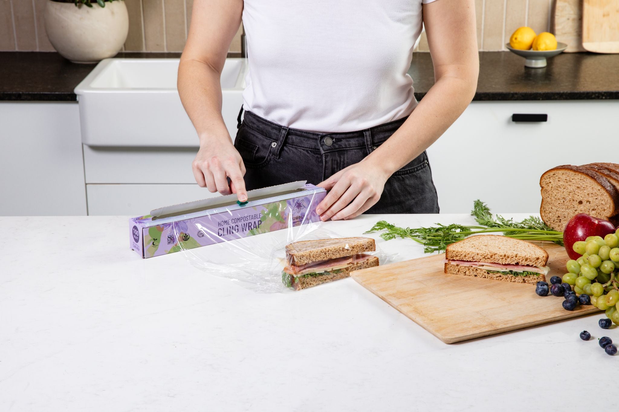 Compostable Cling Wrap | Plant-Based, Free from Microplastics