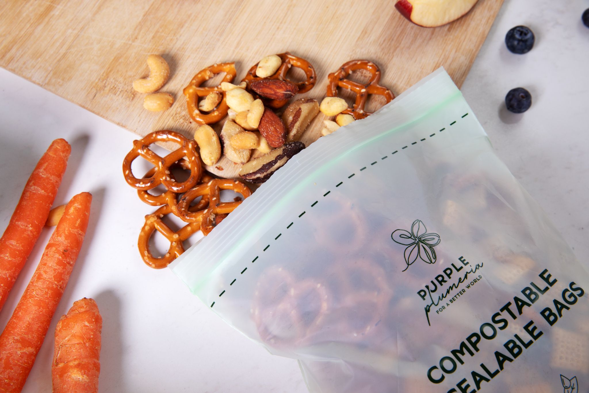 Soclean Food Bags Compostable Resealable Bags | Keep Your Food Fresh