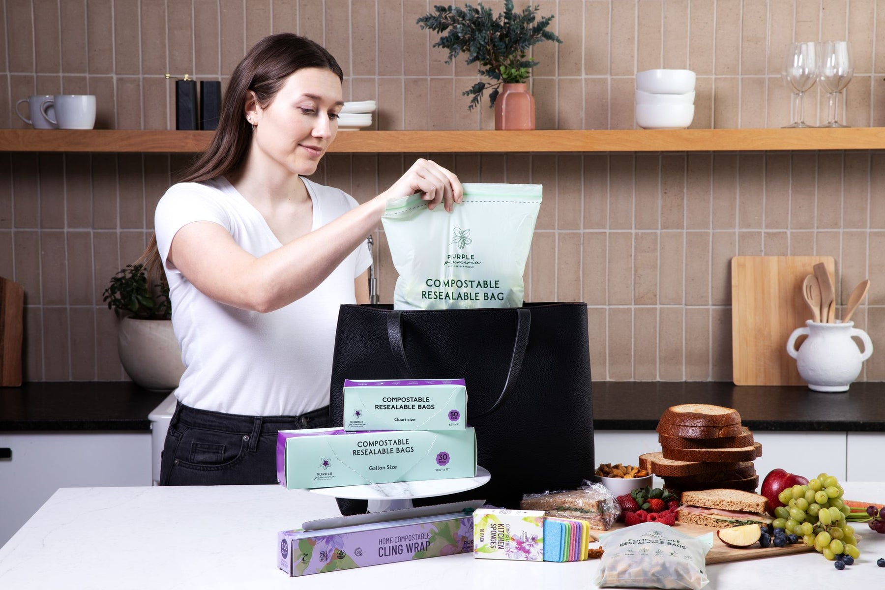 Eco-Friendly Compostable Ziplock Bags | PurplePlumeria