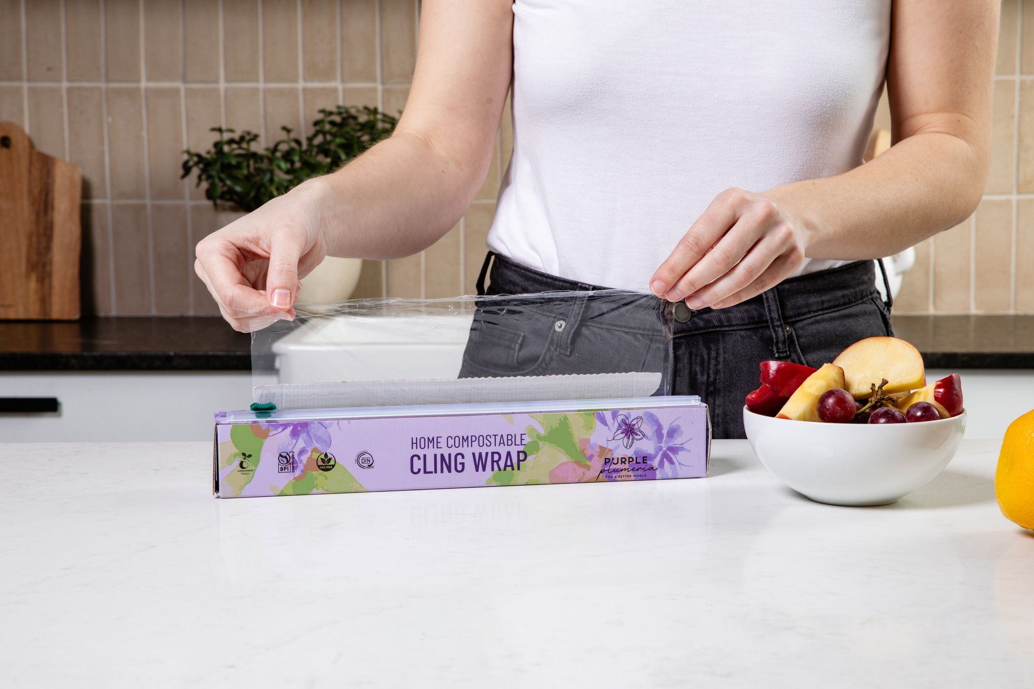 Compostable Cling Wrap | Plant-Based, Free from Microplastics